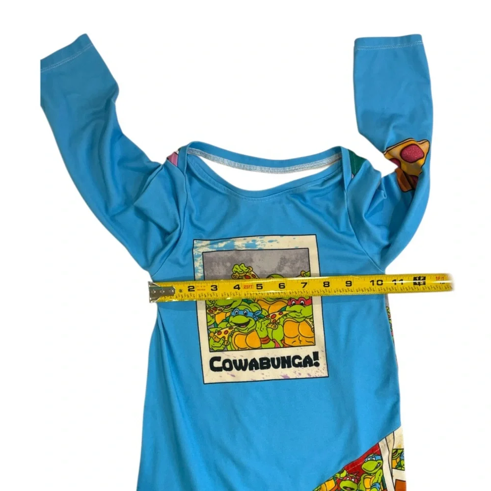 Blue Teenage Mutant Ninja Turtles Long Sleeve Bodysuit